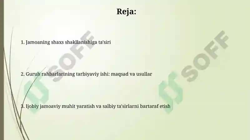Jamoaning Shaxs Tarbiyasiga Tasiri 2