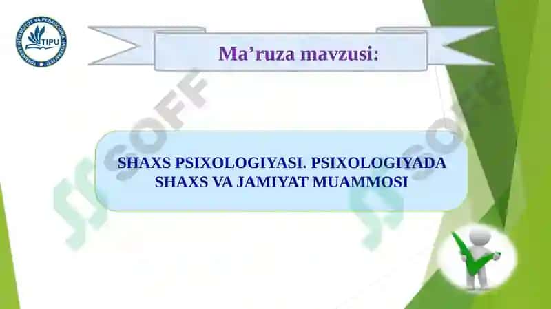 SHAXS PSIXOLOGIYASI 2