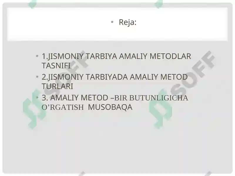 Jismoniy Tarbiya Mashg'ulotlari 2
