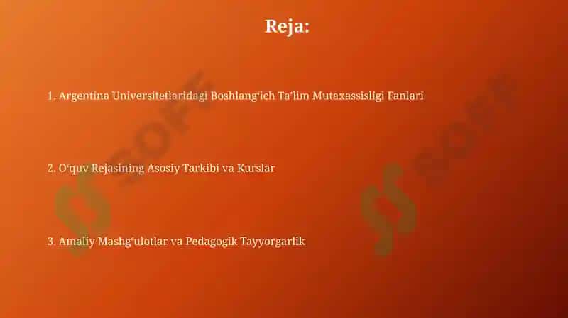 Oʻquv-tarbiya jarayonini tashkil etish kursi 2