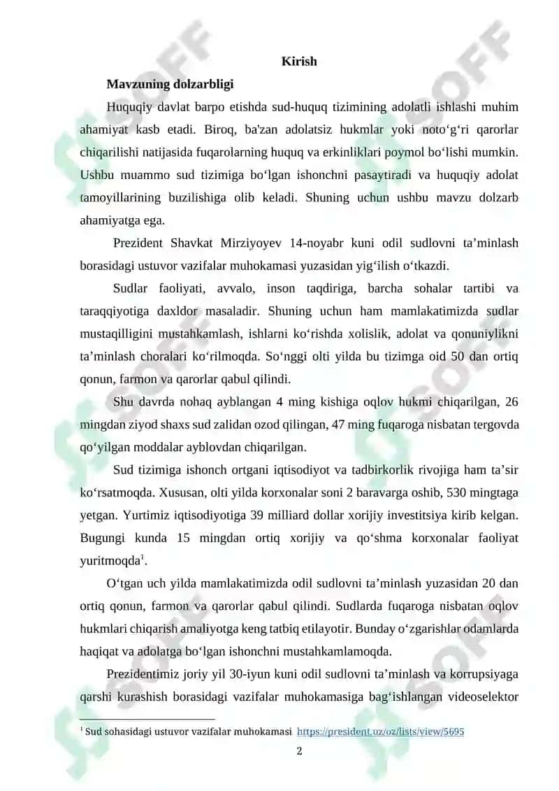 ADOLATSIZ HUKM, HAL QILUV QARORI, AJRIM YOKI QAROR CHIQARISHNING JINOIY-HUQUQIY XUSUSIYATLARI 2