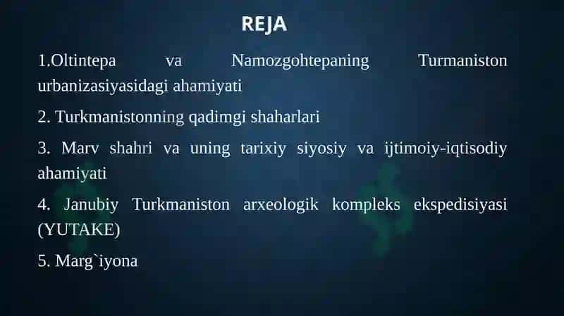 Janubiy Turkmaniston shaharlari 2