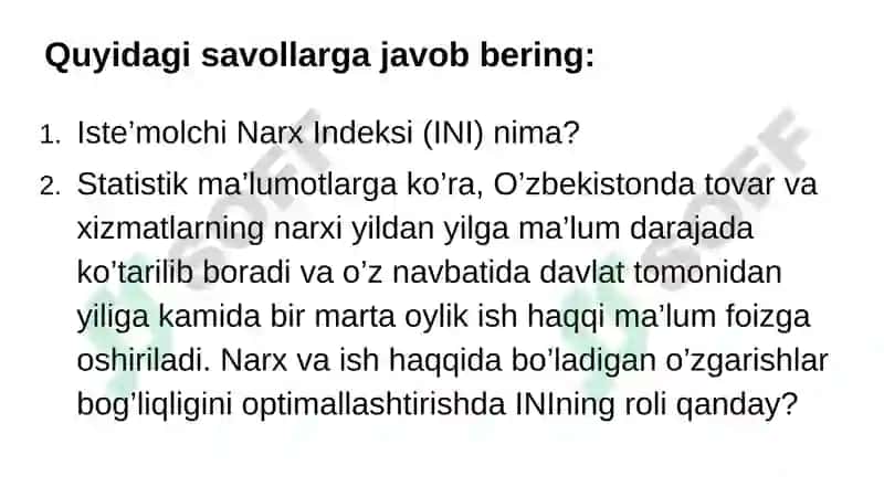 Turmush harajatlarini hisoblash 2