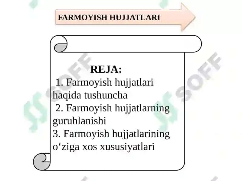 Farmoyish hujjatlari 2