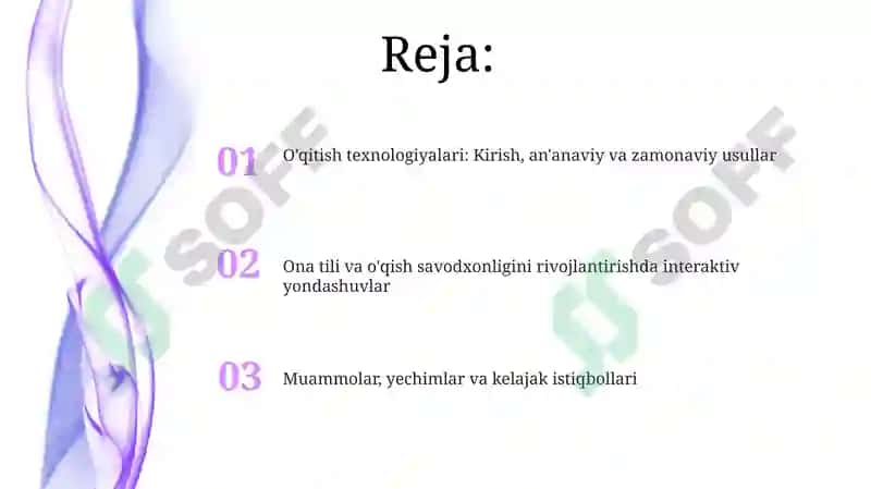 O'qitish texnologiyalari 2