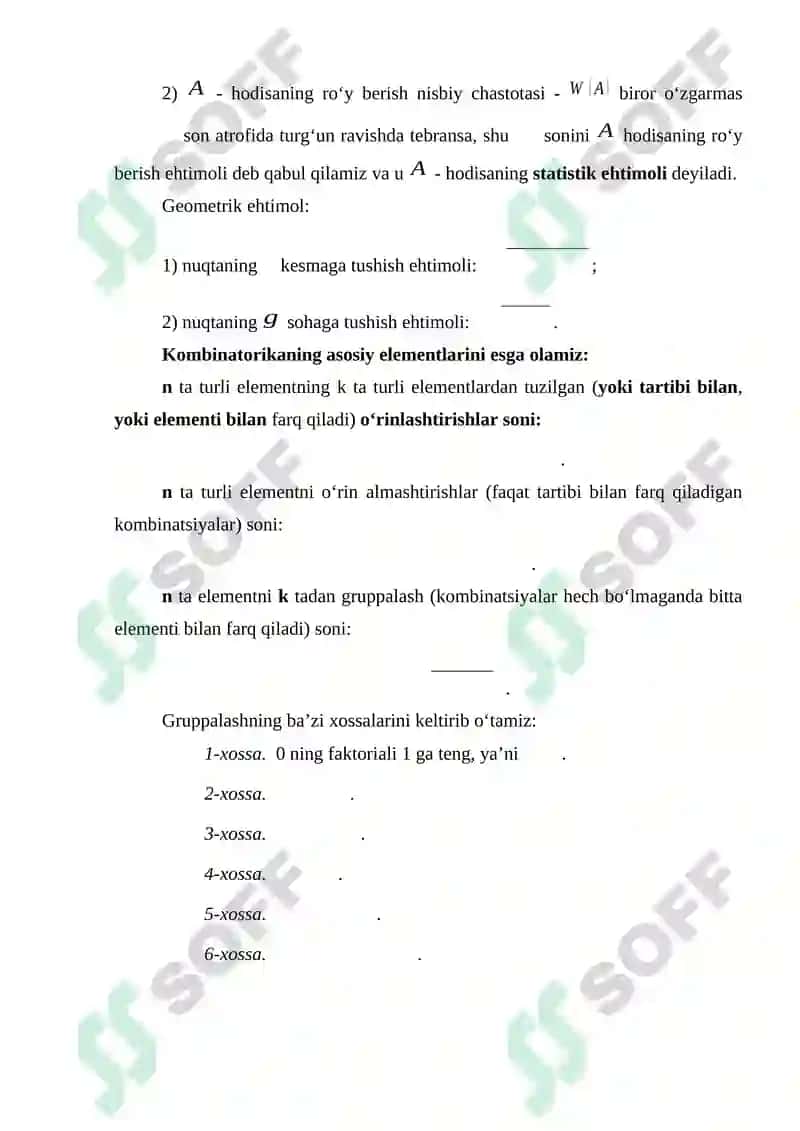 Ehtimollarni qo‘shish va ko‘paytirish teoremalari 2