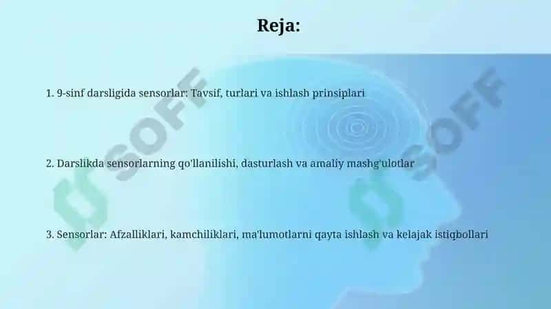 9-sinf informatika yangi darsligida Sensorlar 2