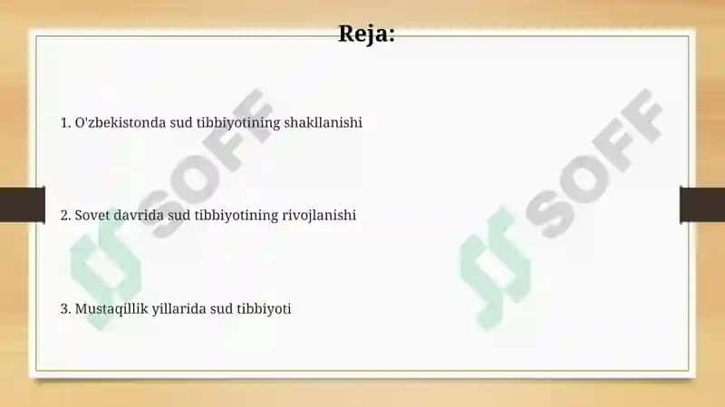 O’zbekistonda sud tibbiyoting tarixi 2