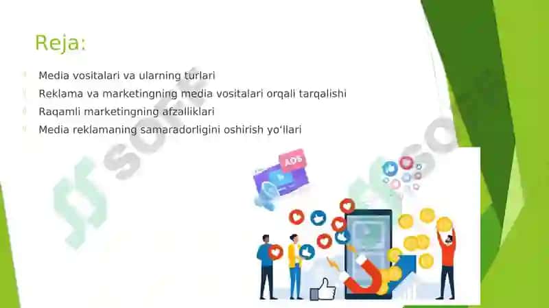 Media vositalarida reklama va marketing 2