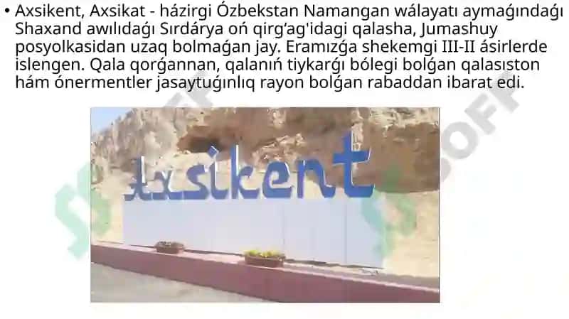 Axsikent qalası urbanizaciyası 2