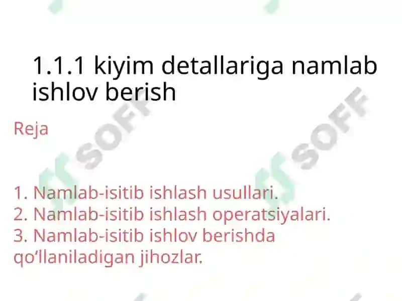 Namlab-isitib ishlov berish 2