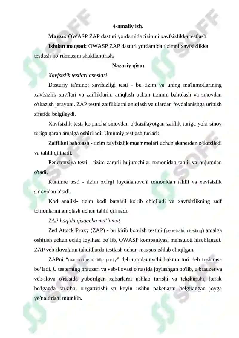 OWASP ZAP dasturi 2