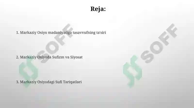 Markaziy Osiyoda tasavvuf tariqati 2