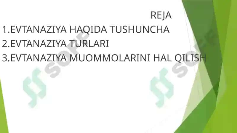 Evtanaziya muammolari 2