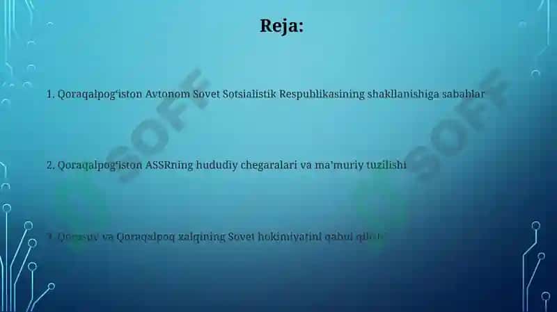 Qoraqalpog'iston ASSR tashkil topishi 2