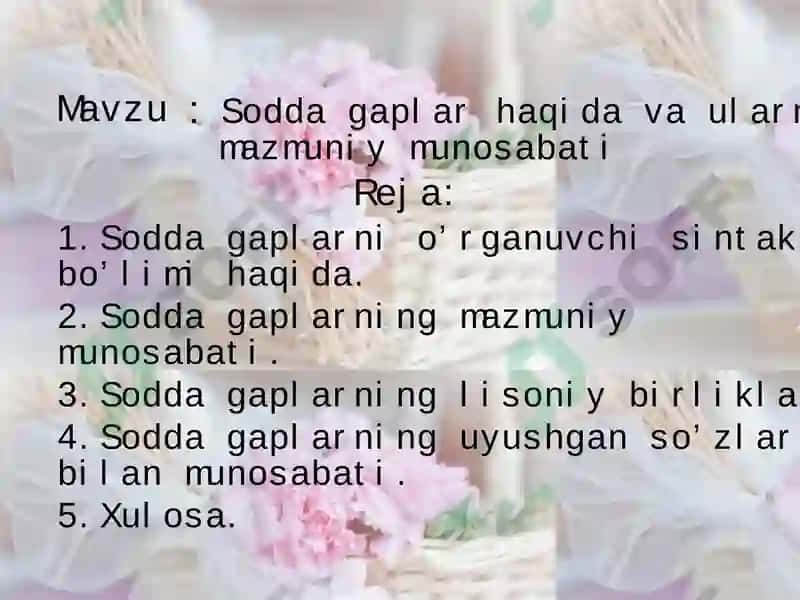 Ona til va adabiyot fanini o'qitish ta'limi 2