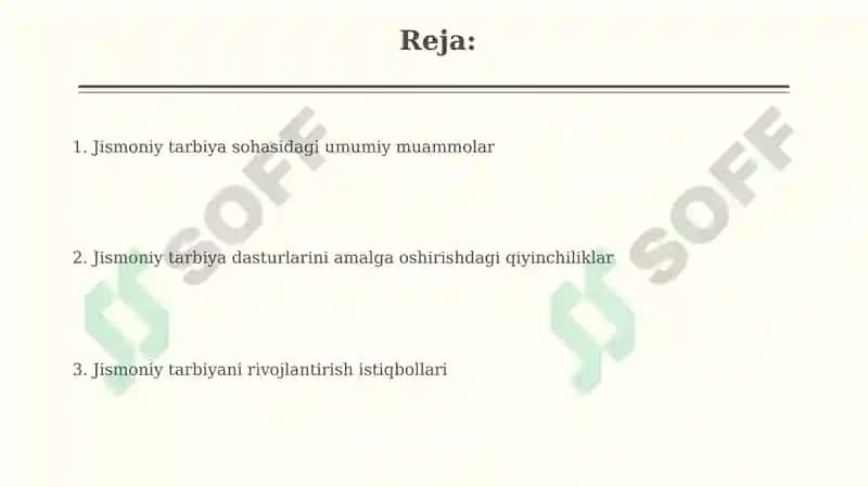 Jismoniy tarbiyaning umumiy masalalari 2