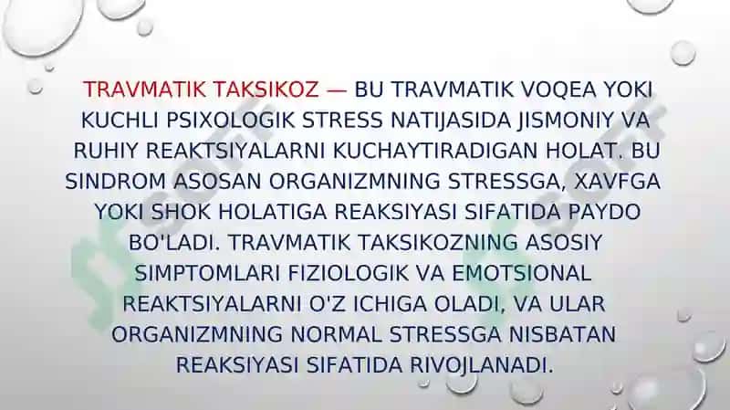 TRAVMATIK TAKSIKOZ 2