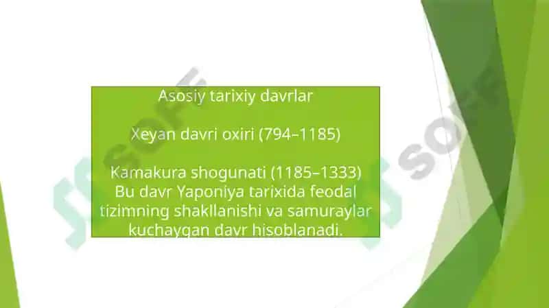 XI-XIII-ASRLARDA YAPONIYA 2