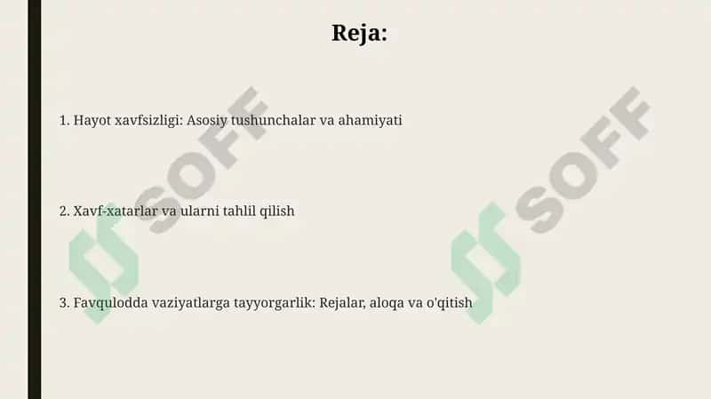 Hayotfaoliyatxavfsizligita'minlashasoslari 2
