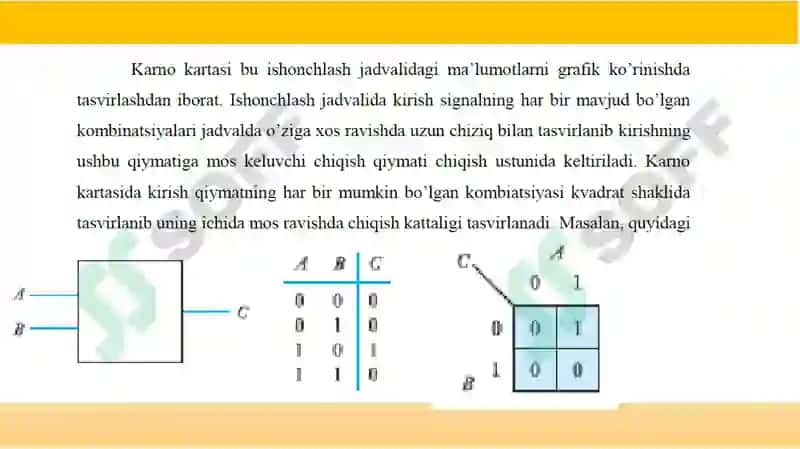 Karno kartasi va uning loyihalashda tadbiqui 2