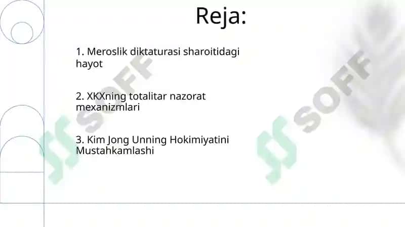 Meroslik diktaturasi sharoitidagi hayot 2