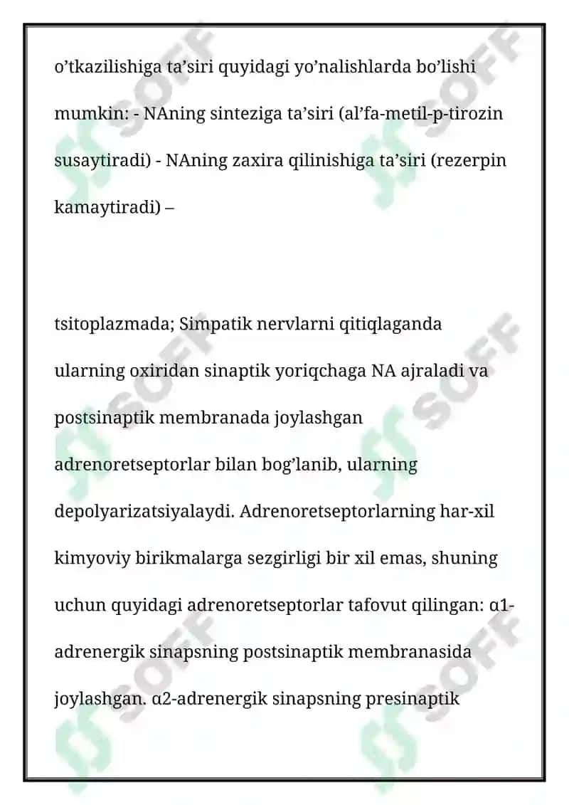 Adrenoretseptorlarni Qozg'otuvchi Vositalar 2