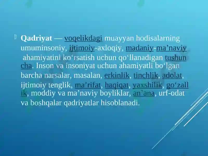Qadriyatlar Falasafasi 2