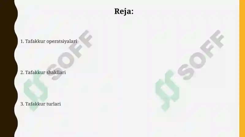 Tafakkur operatsiyalari 2