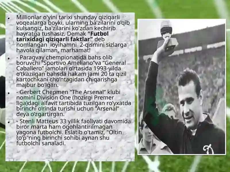 Millionlar o’yini Futbol haqida 2