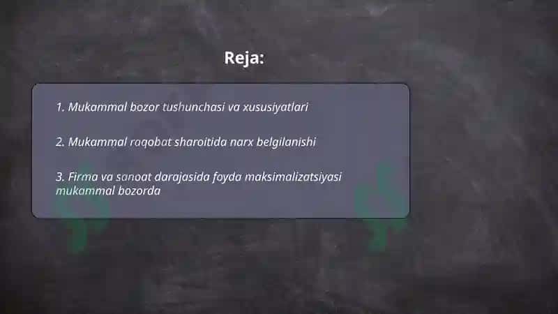 Mukammal bozorda raqobat va monopoliya 2