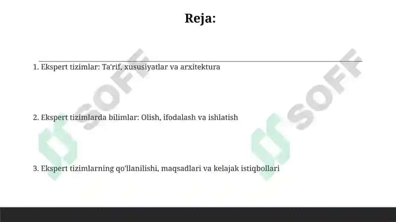 Ekspert tizimlari 2