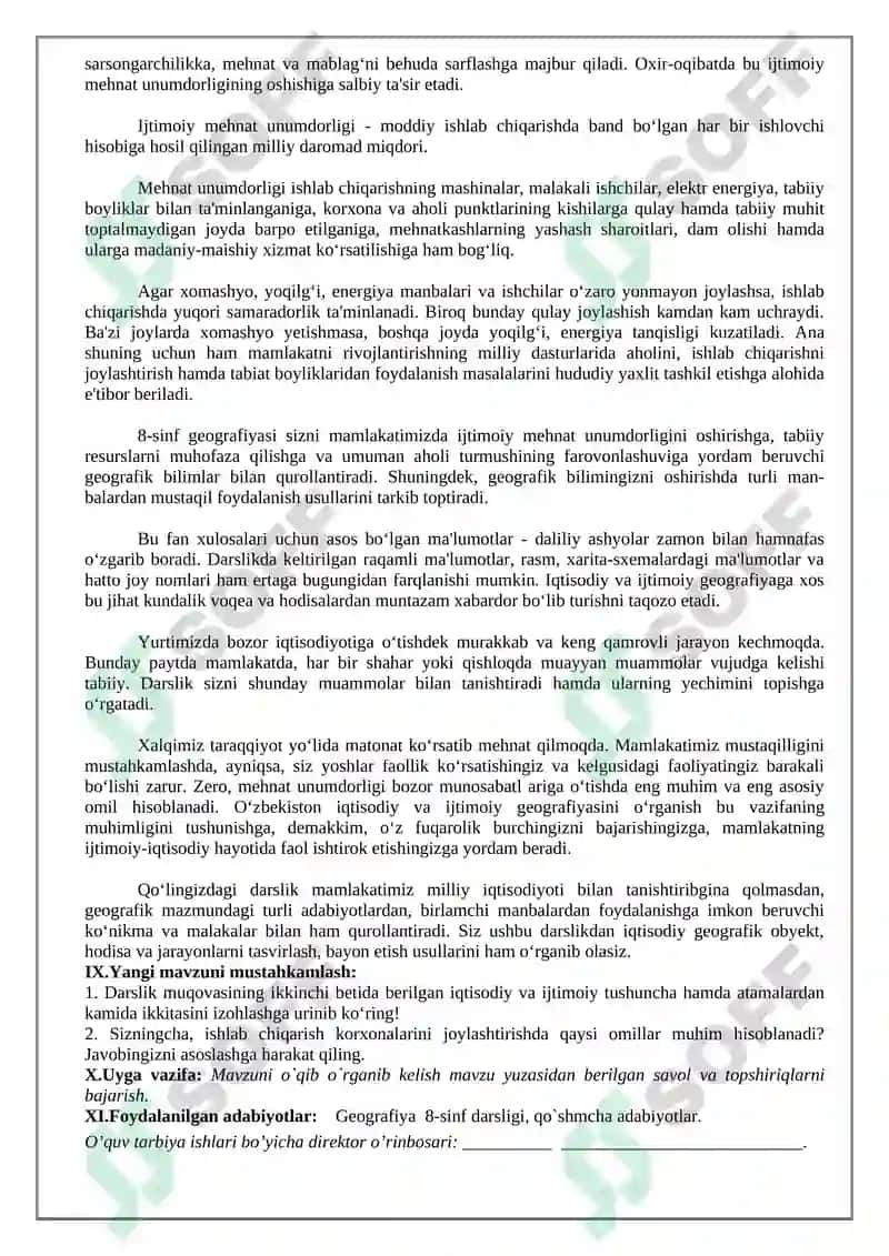 Geografiya fanining Maqsadi 2