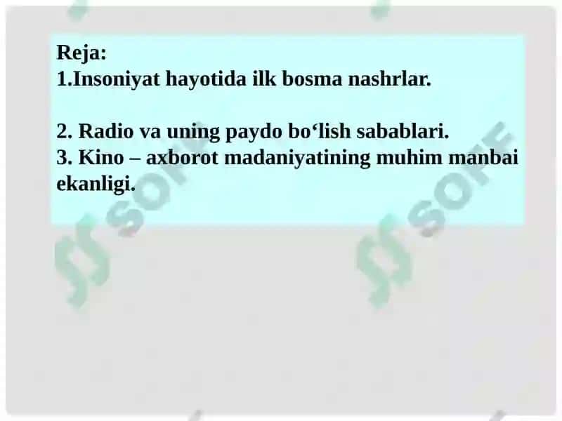 Zamonaviylik: an’anaviylik va ilk bosma nashrlar 2
