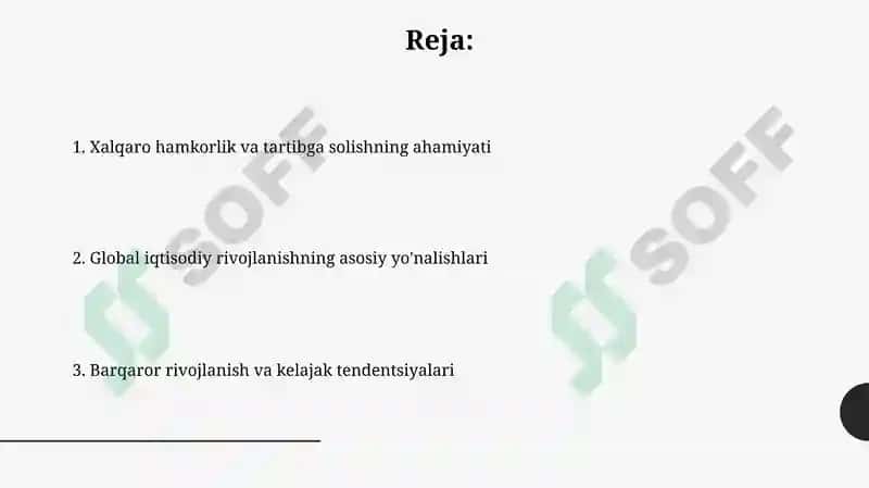 Xalqaro hamkorlik va tartibga solish 2