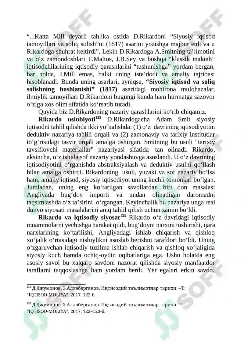 D.RIKARDONING IQTISODIY TA’LIMOTI 2