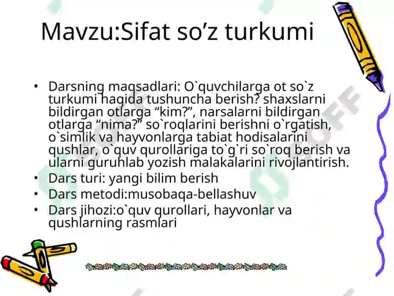 Sifat so‘z turkumi 2