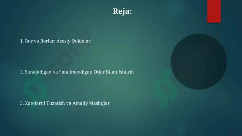 Bor va Borlar: Asosiy Qoidalar 2