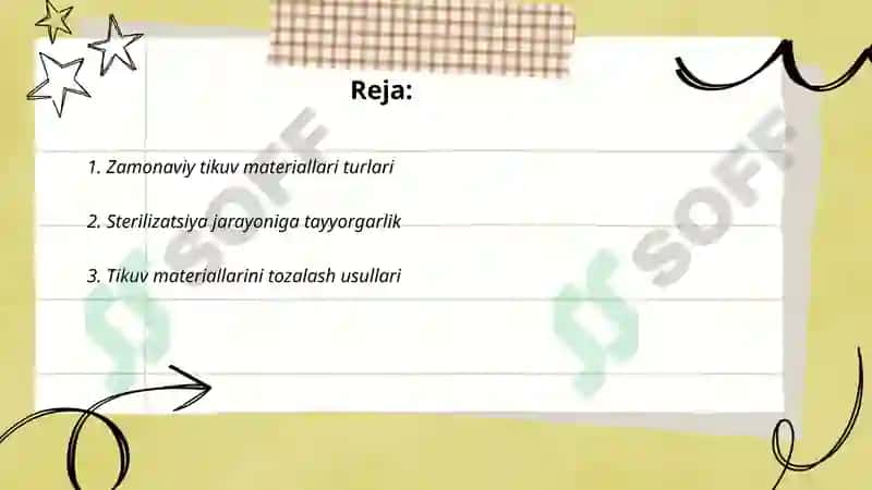 Zamonaviy tikuv materiallari sterilizatsiya 2