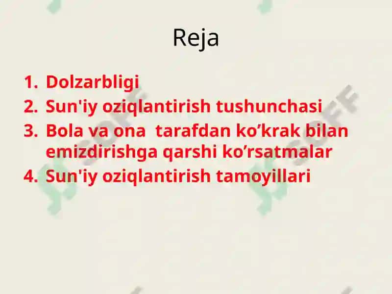 Sun'iy oziqlantirish 2