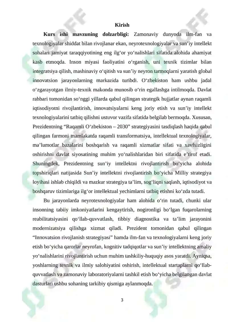 Neyrotexnologiyalar va sun’it intellekt 2