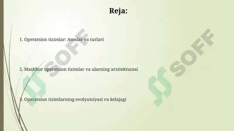 Operatsion tizimlar,ularning turlari 2