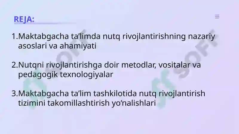 Nutqni rivojlantirishga doir ishlar tizimi 2