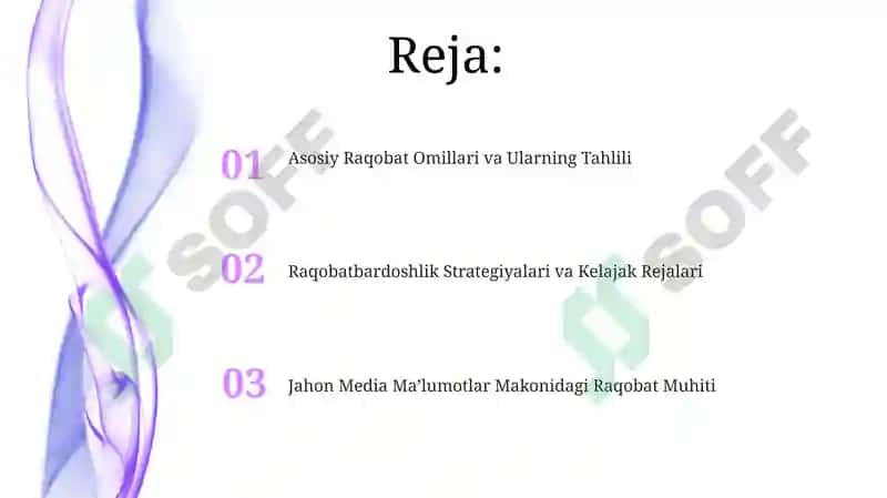 Jahon Media Maʼlumotlar Makonidagi Raqobat Muhiti 2