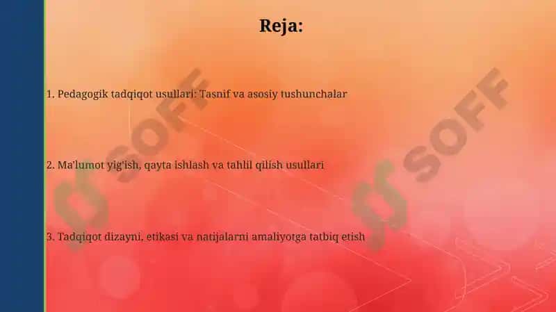 Pedagogikaning ilmiy tadqiqot metodlari 2