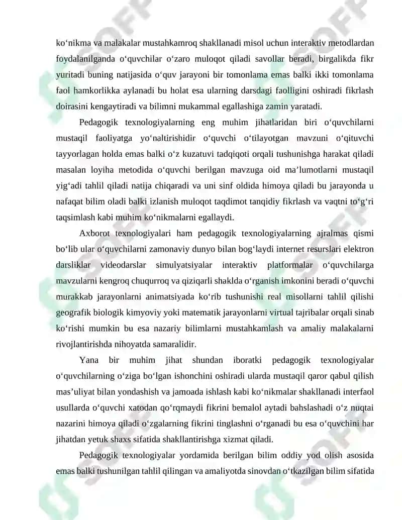 Pedagogik texnologiyalar 2