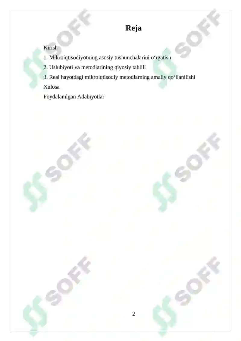 Mikroiqtisodiyot 2