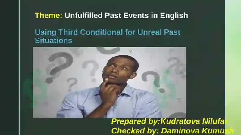 Unfulfilled Past Events in English 2