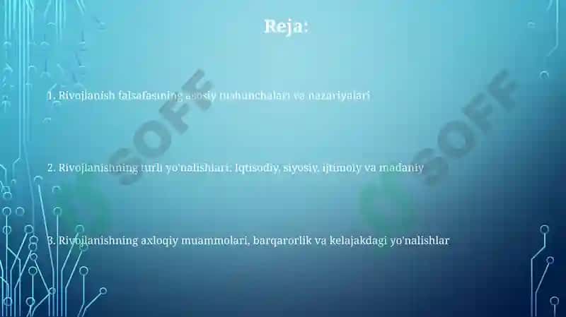 Rivojlanish falsafasi 2