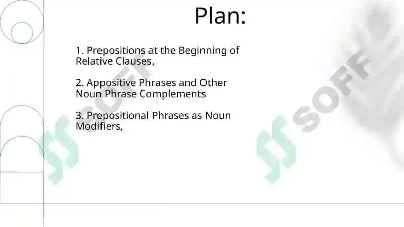 Prepositions in relative clauses 2